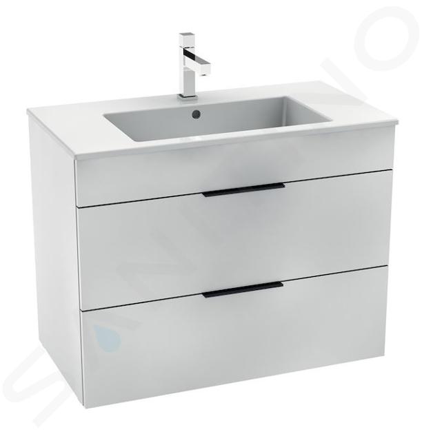 Jika Cube - Mobiletto con lavabo, 79x42x62 cm, bianco H4537621763001