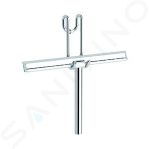 Jika Mio - Limpiacristal con soporte para mampara de ducha, cromo H2947110040001