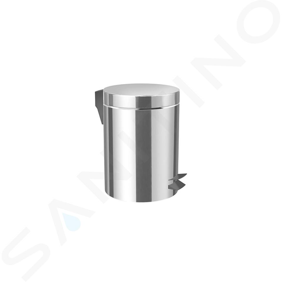 Jika Generic - Cestino per rifiuti 5 L, acciaio inox lucido H3893D30042001