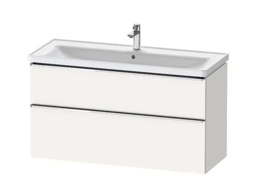 Duravit D-Neo - Waschtischunterschrank, 118 x 63 x 45 cm, 2 Schubladen, mattweiß DE4391010180000