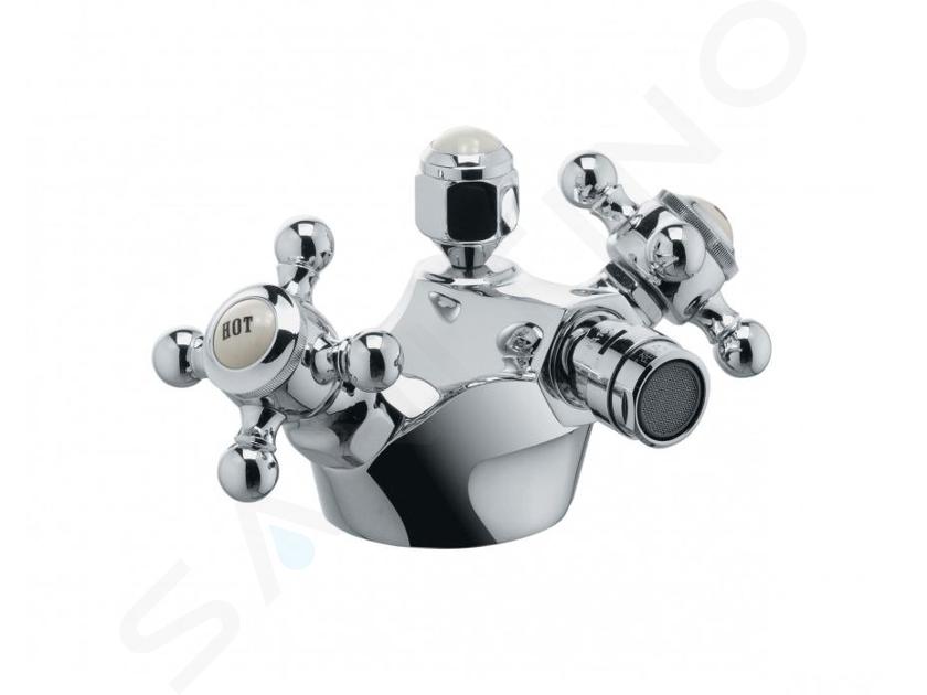 Kludi Adlon - Miscelatore monocomando per bidet, con sistema di scarico 1 1/4, cromo 512110520