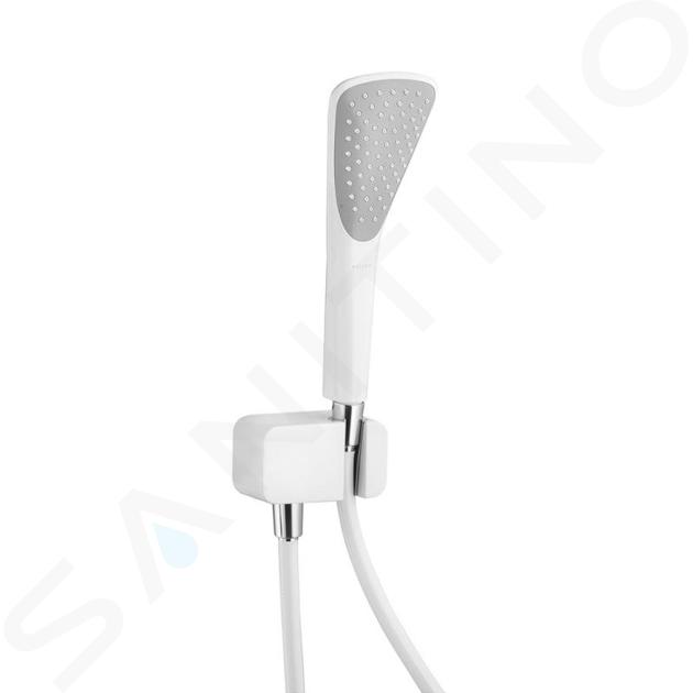 Kludi Fizz - Set doccetta, supporto e flessibile 1,25 m, bianco/cromo 6767091-00