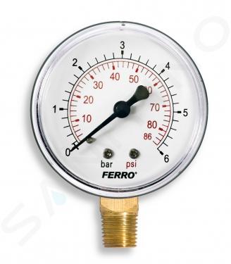 Novaservis Installation - Manometer 63 mm 1/4" radial, 0-6 bar M6306R