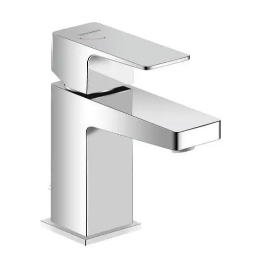 Duravit Manhattan - Grifo de lavabo con desagüe, FreshStart, cromo MH1011001010