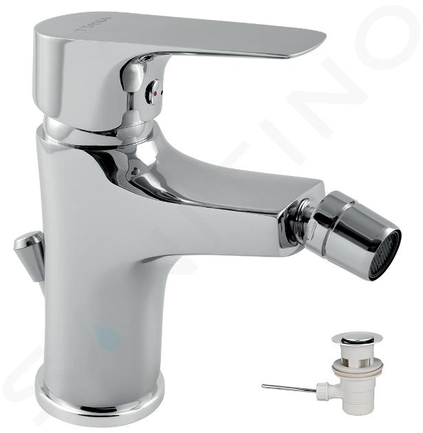 Novaservis Titania Nice - Robinetterie de bidet avec vidage, chrome 97011,0