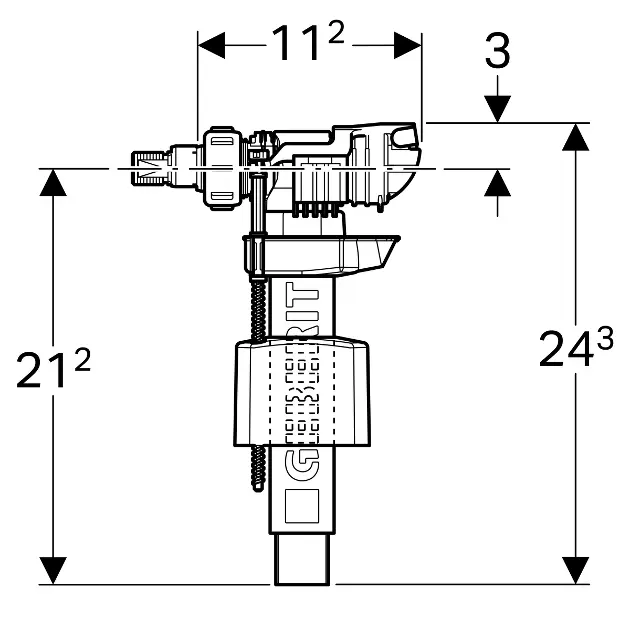 Kit Chasse D'Eau Double Bouton Doré - Compatible Châssis Sigma, économie D'eau, Installation Facile - 8
