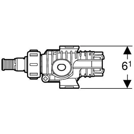 Geberit - Robinet flotteur UNIFILL pour réservoir d’eau encastré  240.705.00.1 Ge