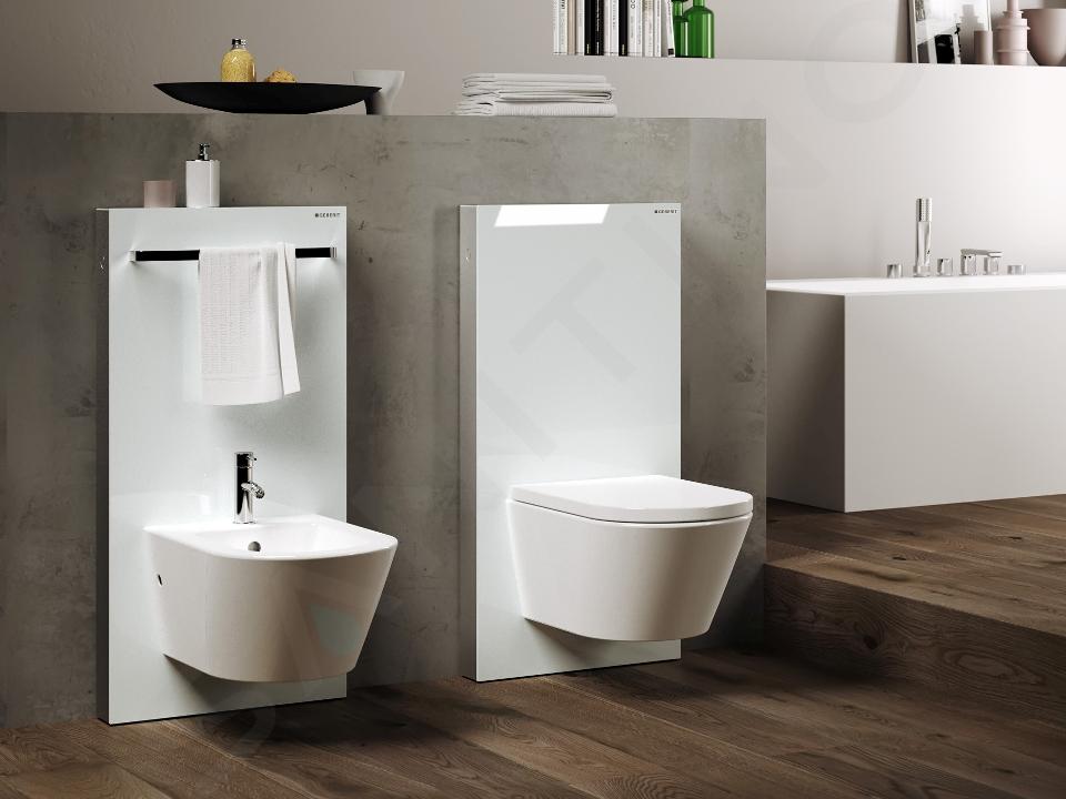 Geberit Monolith - Modulo sanitario per WC sospesi, 101 cm, allacciamento  laterale, bianco 131.022.SI.5