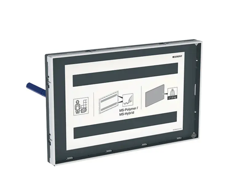 Geberit Zubehör - Abdeckplatte für Unterputzspülkästen Sigma, flächenbündig mit Sichtrahmen 115.697.00.1