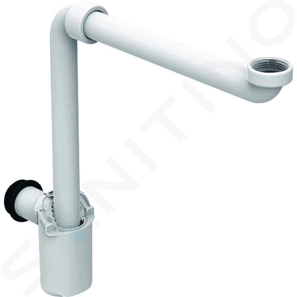 Geberit Accesorios - Sifón antiolores que ahorra espacio, G 1 1/4, diámetro 32 mm, blanco 151.116.11.1