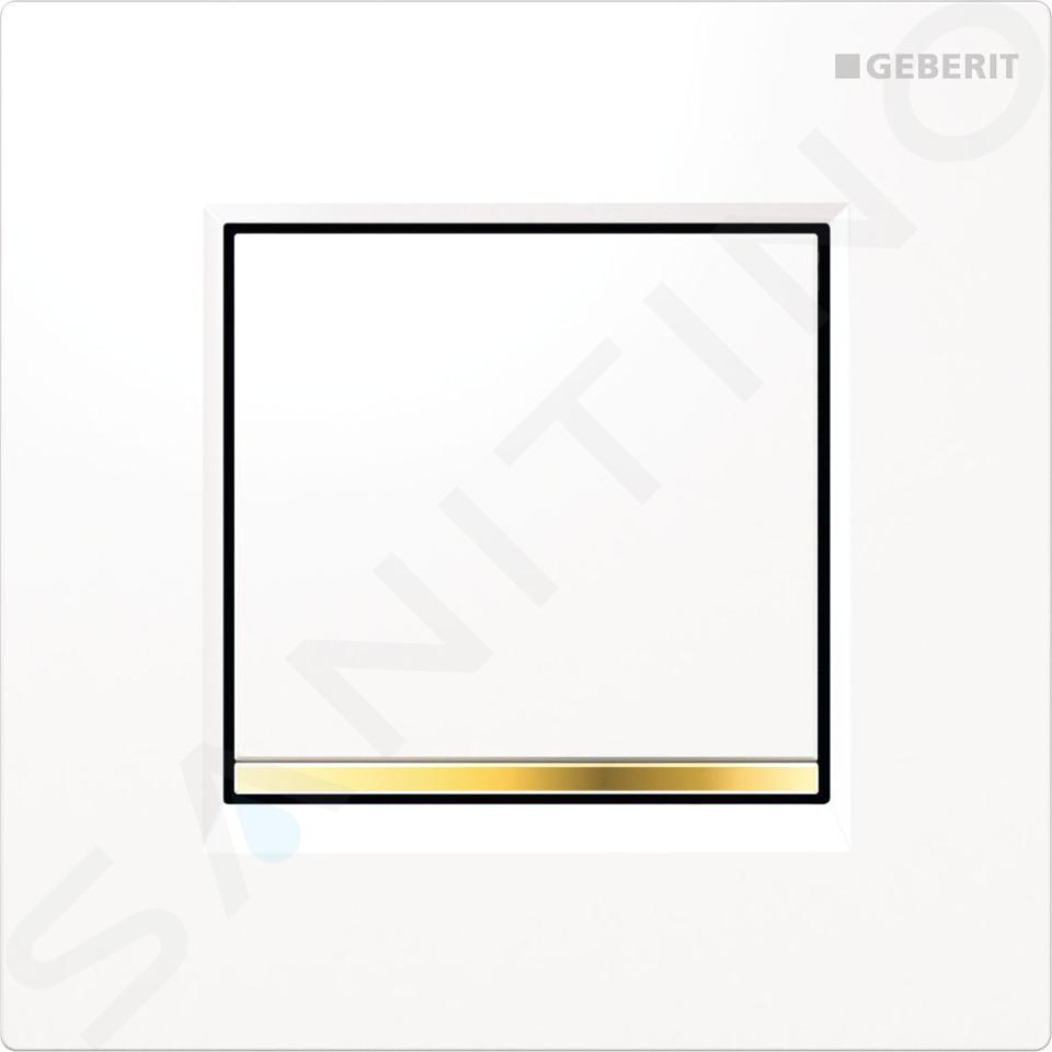 Geberit Spoelsystemen - Urinoirstuursysteem met pneumatische spoelactivering type 30, wit/verguld 116.017.KK.1