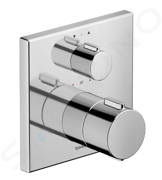 Duravit - Mitigeur thermostatique encastré, 2 sorties, chrome TH4200013010