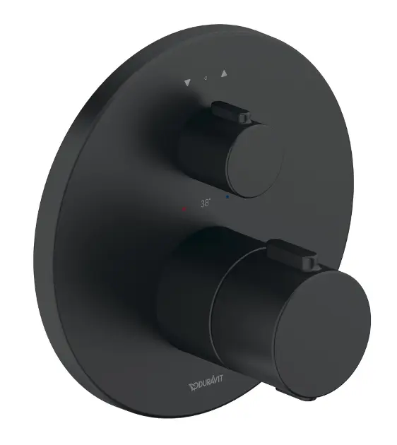 Duravit - Unterputz-Thermostatarmatur, für 2 Verbraucher, schwarz matt TH4200014046