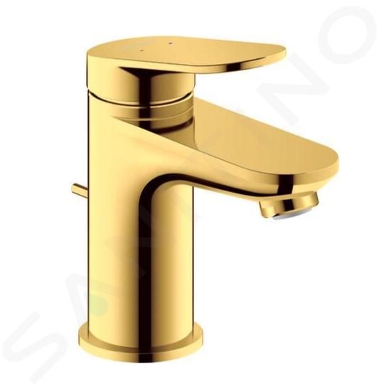 Duravit Wave - Miscelatore da lavabo, con sistema di scarico, color oro WA1010001034