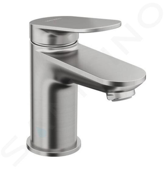 Duravit Wave - Miscelatore da lavabo, acciaio inox spazzolato WA1010002070