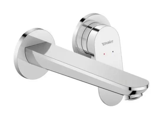 Duravit Wave - Grifo empotrado de lavabo, montaje de 2 orificios, cromo WA1070004010