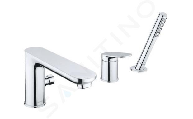 Duravit Wave - Wannenrandarmatur, 3-Loch Montage, Chrom WA5260000010