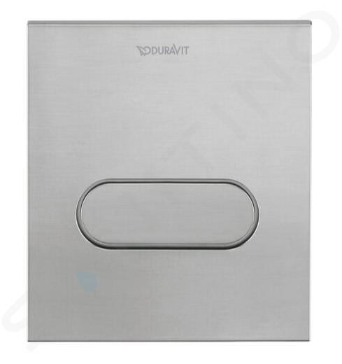 Duravit DuraSystem - Pulsador de descarga para urinarios, acero inoxidable cepillado WD5004701000