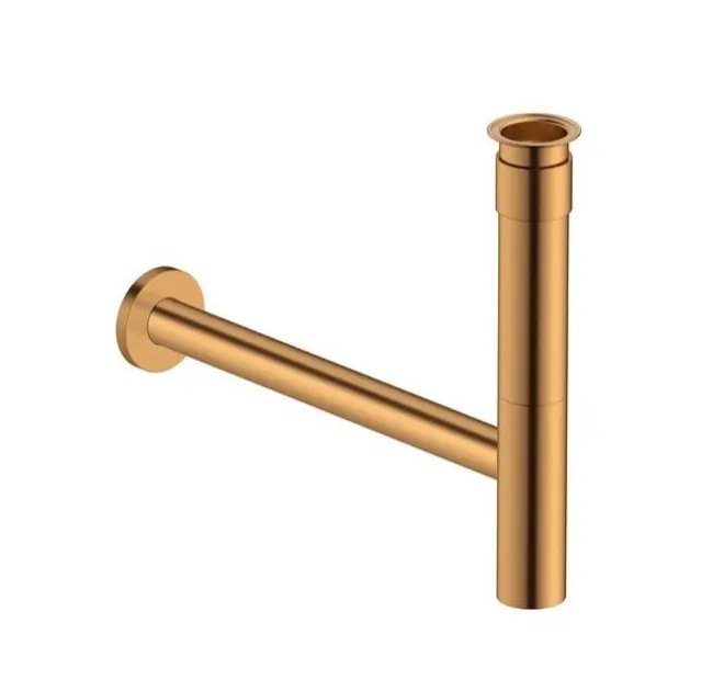 Duravit - Sifón de diseño, bronce cepillado 0050360400