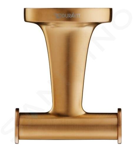 Duravit Starck T - Gancho doble, bronce cepillado 0099300400