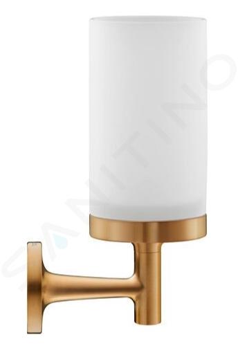 Duravit Starck T - Držák kartáčků a pasty, matné sklo/kartáčovaný bronz 0099310400