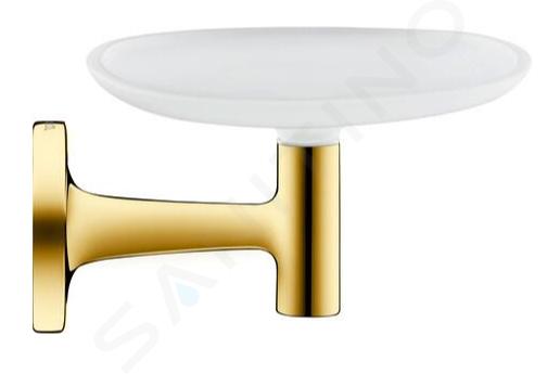 Duravit Starck T - Jabonera con soporte, cristal esmerilado/oro 0099333400