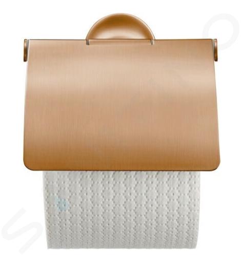 Duravit Starck T - Portarrollos con tapa, bronce cepillado 0099400400