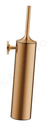 Duravit Starck T - Escobillero de pared con soporte, bronce cepillado 0099460400