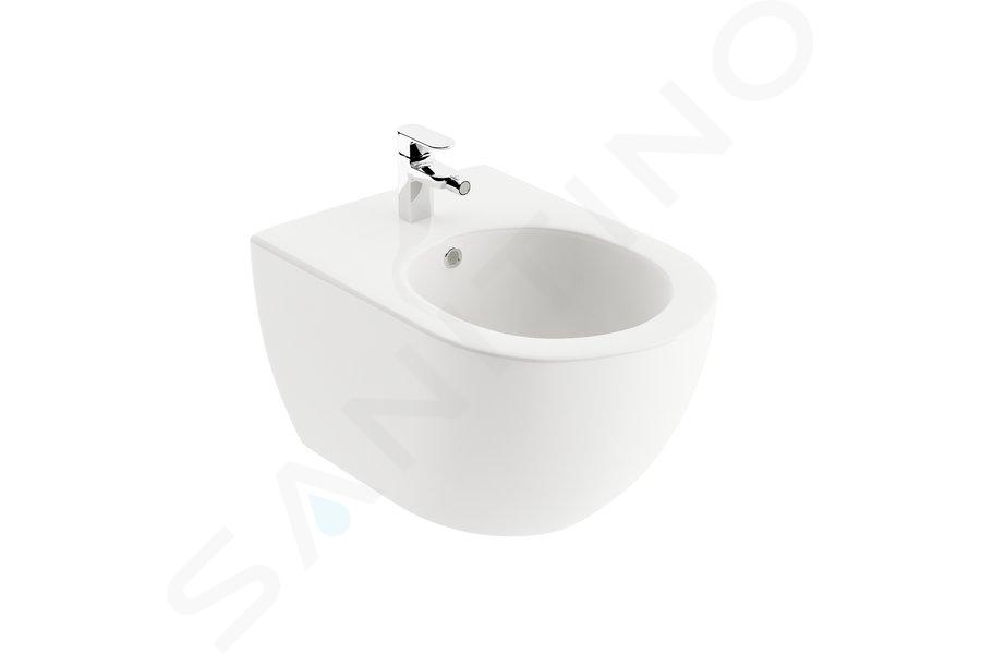 Ravak Chrome - Závesný bidet, 360x510 mm, otvor na batériu, biela X01517