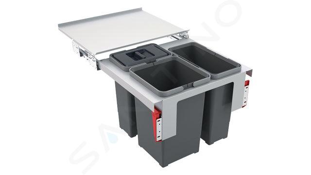 Franke Sortery - Cubo de basura integrado Garbo 50-3 121.0200.691