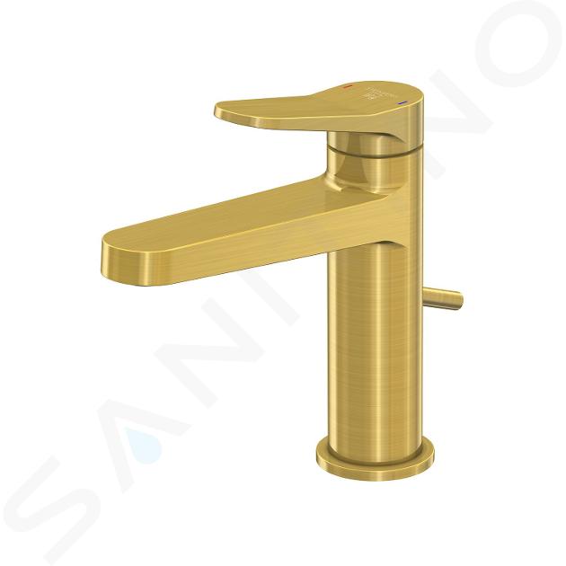 Steinberg 340 - Miscelatore per lavabo, con sistema di scarico, oro spazzolato 340 1000 BG