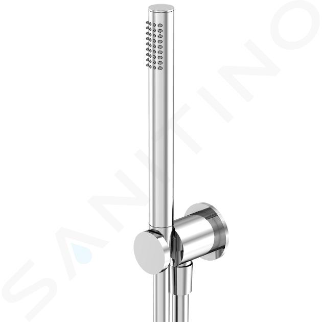 Steinberg 340 - Set de pommeau de douche, support et flexible, chrome 340 1670