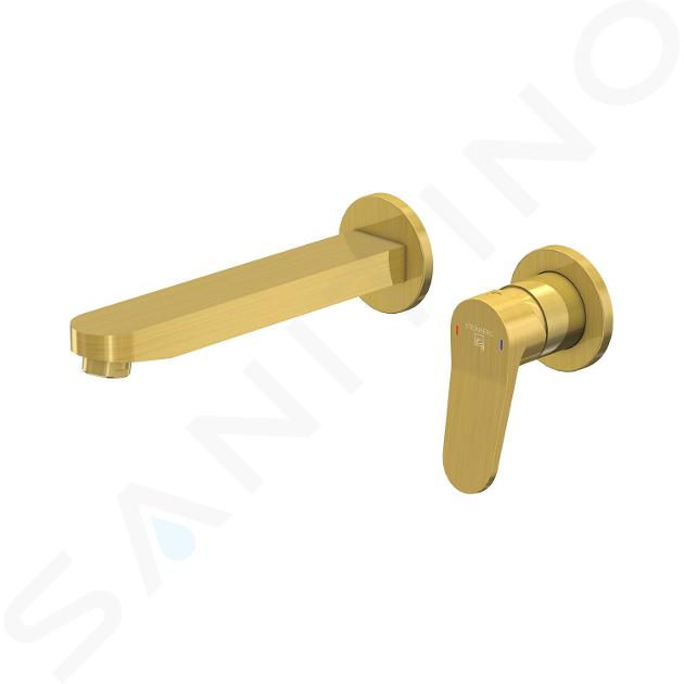 Steinberg 340 - Miscelatore ad incasso per lavabo, montaggio a 2 fori, oro spazzolato 340 1814 3 BG