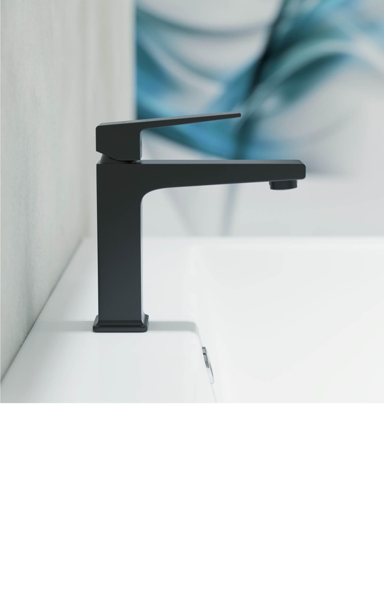 kielle Arkas I - Mitigeur de lavabo, noir mat 10111104