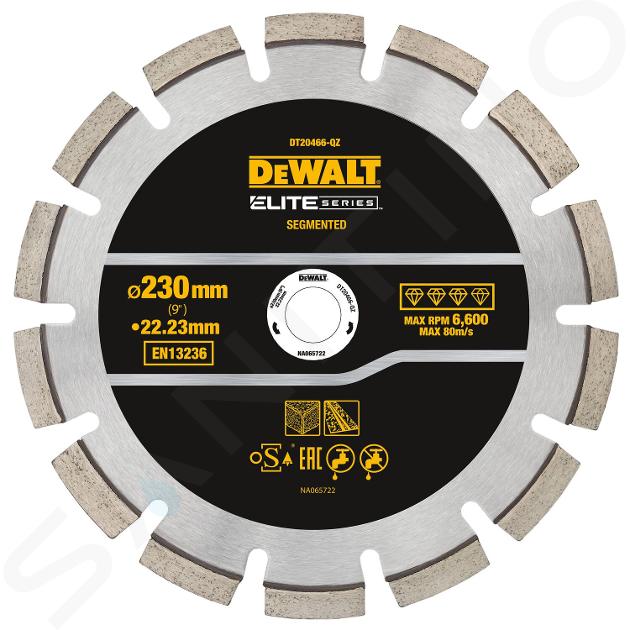 DeWALT Accessoires - Disque à tronçonner diamanté pour matériaux durs 230x22,23 mm DT20466