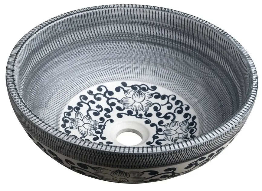 Sapho Priori - Umivaonik na pultu, promjer 41 cm, bez prelijevanja, plavi PI036