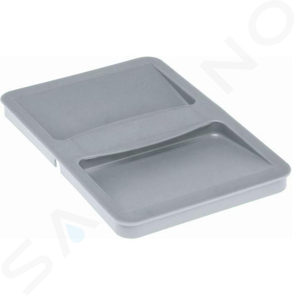 Franke Pièces de rechange - Couvercle pour poubelle Cube, Trolley Vario 18 l, plastique gris 133.0014.739