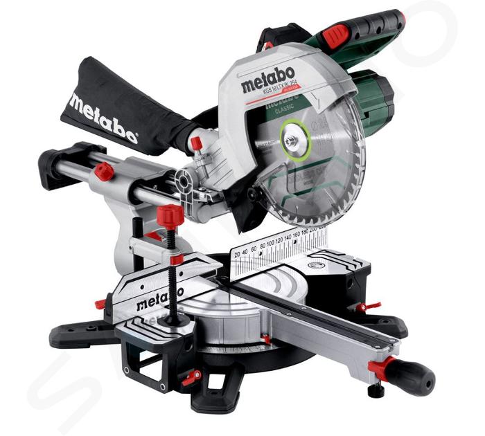 Metabo Eszközök - 18V AKU vágó- és gérvágó fűrész 254 mm, mozgatással, 1x akkumulátor 4,0 Ah, töltővel 614254920