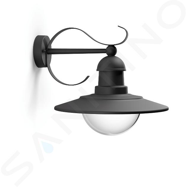 Philips myGarden - Lampada da parete per esterni 30x29 cm, E27, nero 915005308701