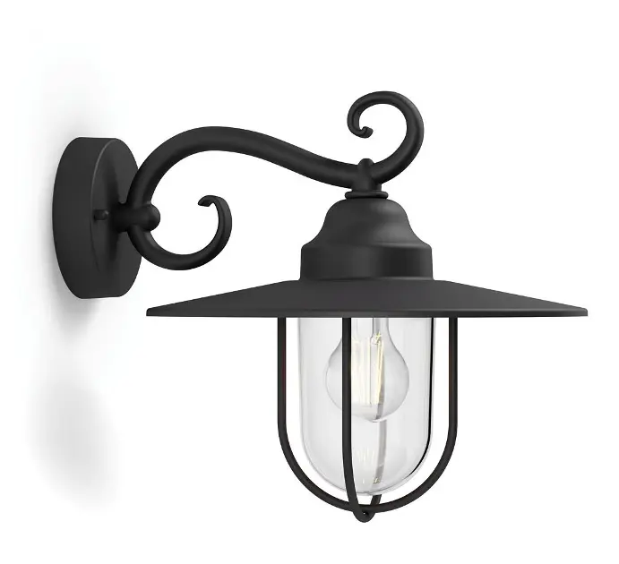 Philips myGarden - Außenwandleuchte 30x36 cm, E27, schwarz 915005308801
