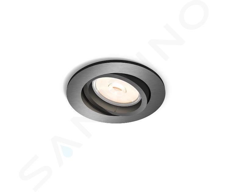 Philips myLiving - Dispositivo LED da incasso, diametro 9 cm, GU10, grigio 915005423401