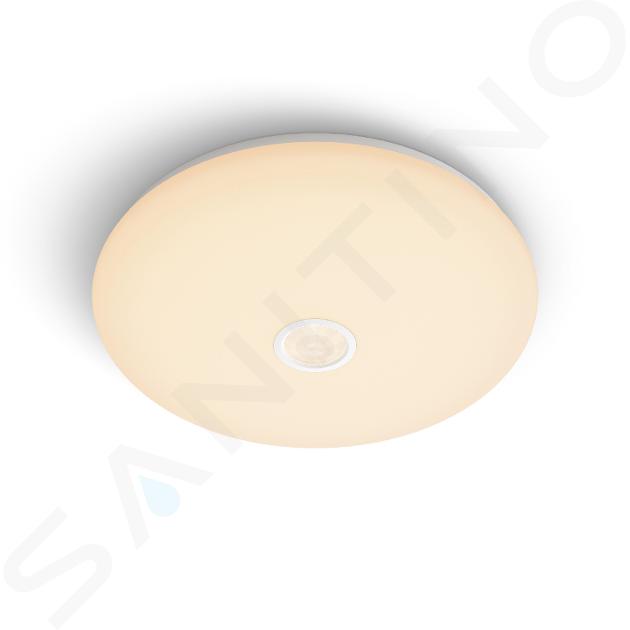 Philips Illuminazione - Plafoniera LED a soffitto, diametro 32 cm, 2700 K, 16 W, con sensore, bianco 929003195801