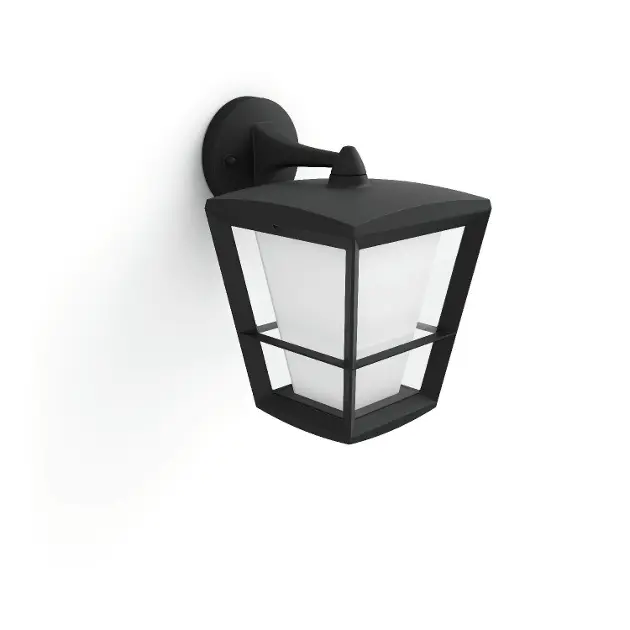 Philips Hue Econic - Chytré nástěnné venkovní LED svítidlo, černá 915005732301