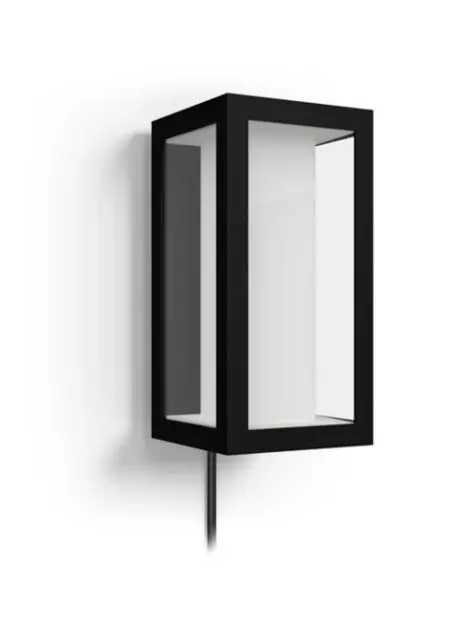Philips Hue Impress - Aplică de perete LED inteligentă pentru exterior, 24x14 cm, negru 915005842101