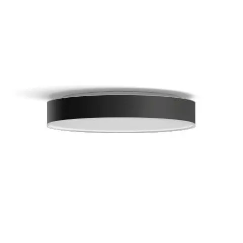 E-shop Philips Hue Enrave - Inteligentné stropné LED svietidlo, priemer 43 cm, s ovládačom, čierna 915005996901