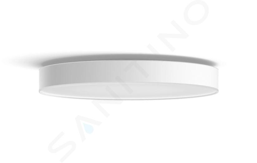 Philips Hue Smart osvetlenie - Chytré stropné LED svietidlo, priemer 55 cm, 48 W, stmievateľné, s ovládačom, biele svetlo, biela 915005997001