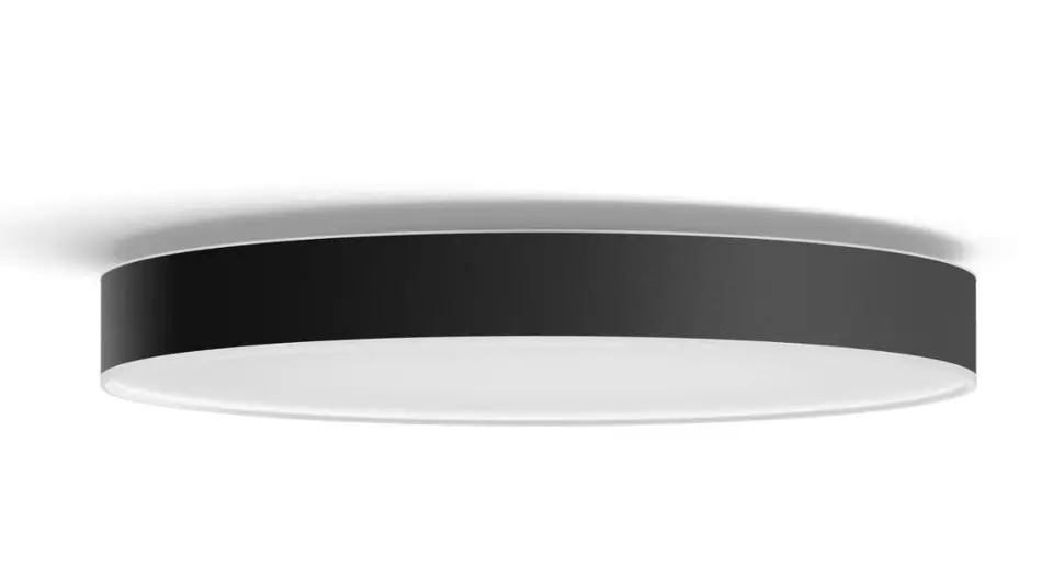 E-shop Philips Hue Enrave - Inteligentné stropné LED svietidlo, priemer 55 cm, s ovládačom, čierna 915005997101