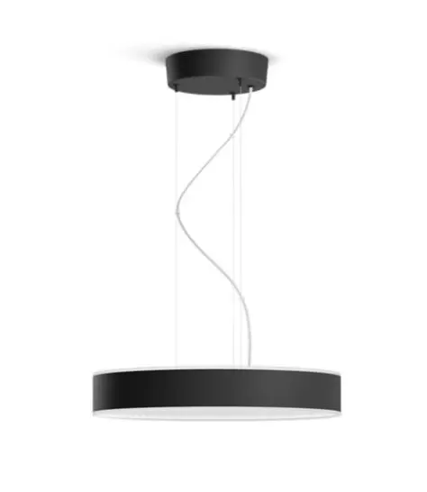 E-shop Philips Hue Enrave - Inteligentné závesné LED svietidlo, s ovládačom, čierna 915005998101