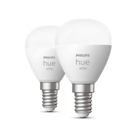 Levně Philips Hue White - Chytrá LED žárovka E14, 470 lm, teplá bílá, 2 ks 929002440604