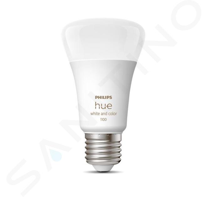 Philips Hue Ampoules intelligentes - Ampoule LED intelligente E27, 9 W, intensité variable, lumière blanche et colorée 929002468801